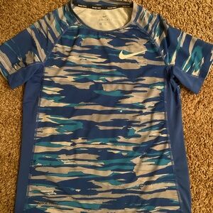 Nike Blue, Teal & Gray Dri-FIT Short Sleeve Tee